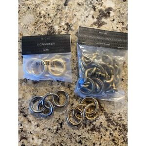 Miche Interchangeable Handle Chain Set Antique Brass Accessory Lot 1" Carabiner